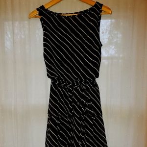 Anne Klein black and white striped dress, size 4